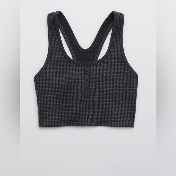 Aerie OFFLINE Main Squeeze Seamless Waffle Bra Top - Picture 2 of 6